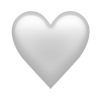 Emoji Herz grau