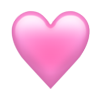Emoji Herz rosa-pink